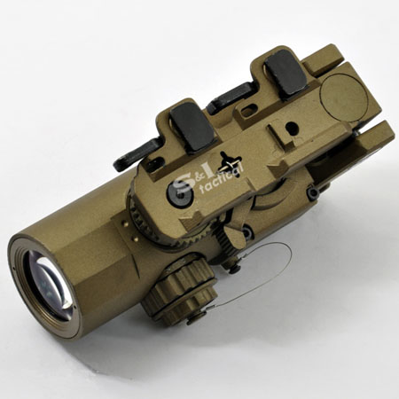 Spector DR 4x Illuminated Mil-Dot Scope Tan